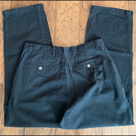 Greg Norman Men’s Chinos Black Khaki Cotton - Picture 3 of 7